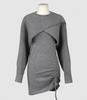Urban Dress Cross Bolero Knit Onepiece Set Gray