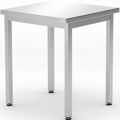 Central Steel Kitchen Worktop Table Budget Line 600 X 600 X 850 Mm Hendi 817056
