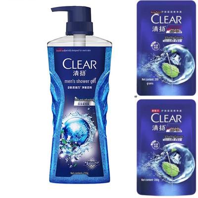 Conjunto de Gel de Banho e Shampoo Clear Men Controle de Oleosidade Refrescante