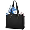 RAINSMORE Business Tote A4 Stands Large Shoulder with Perfect for Job and Black Women's Bag, Size, Alone, Water-Repellent, Capacity, 2-Way Bag, Studs,