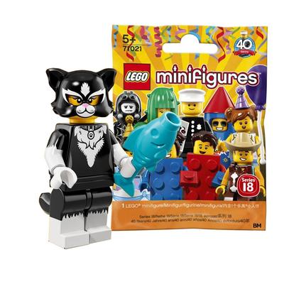 LEGO Minifiguren Serie 18 Katzenmädchen [Ungeöffnet] | LEGO Sammelfiguren Serie 18 Katzenkostüm Mädchen [71021-12]