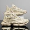 Sports men's shoes autumn new mesh breathable running shoes men's fashion casual versatile thick sole heightening dad shoes men