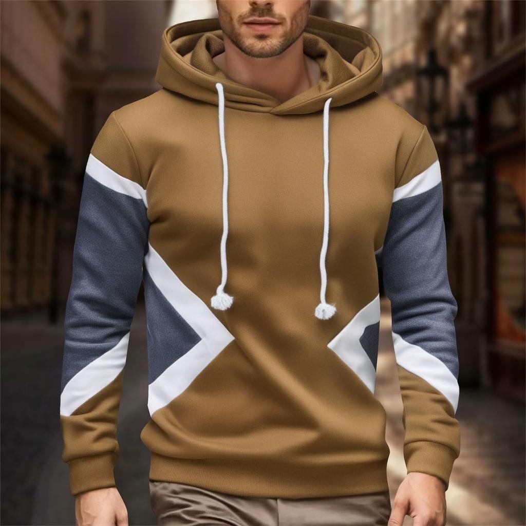 Herren Hoodie Klassischer warmer Pullover mit Kapuze Lässige Kapuzenjacke Hoodie Sweatshirt Kordelzug-Hoodie Sportshirt