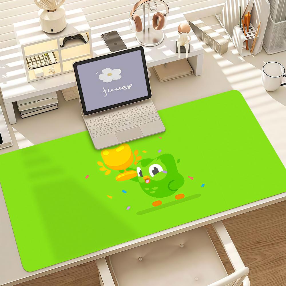 Educational Cartoon Dduolingo Mouse Pad Anti Slip Rubber Edge Locked Thickened Laptop Gaming Desk Mat