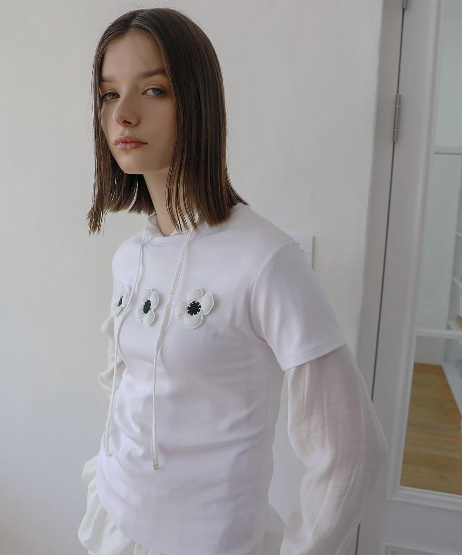 Twenty Forty Fluffy Bloom T-Shirt White