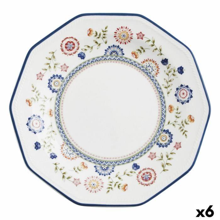Assiette À Dessert Churchill Bengal Céramique Vaisselle (Ø 20,5 Cm) (6 Unités)