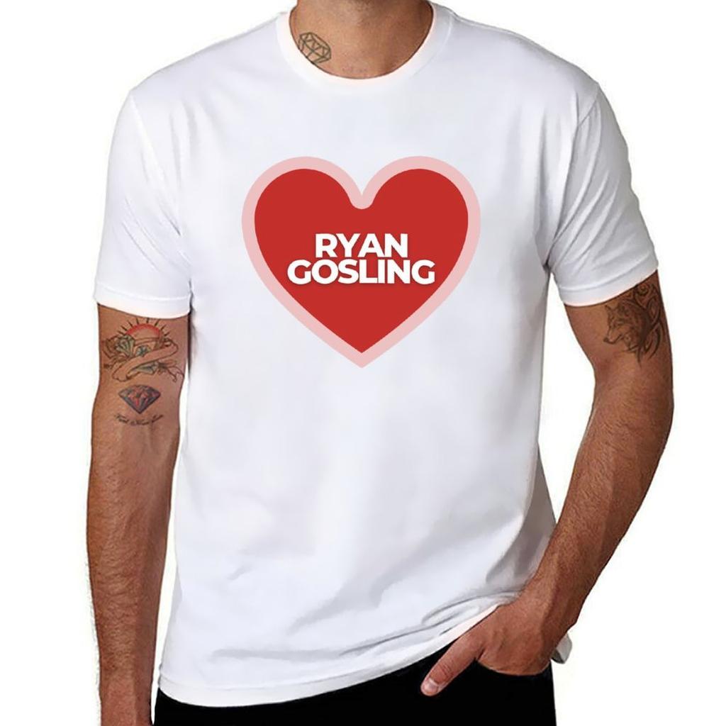 I Heart Ryan Gosling Tshirt Soft Basic Cotton Short Sleeve Tee