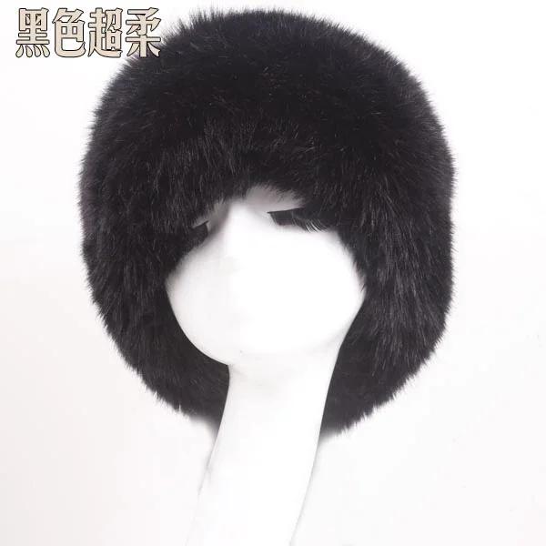 Man Women Fur Hats Thicken Warm Furry Faux Fur Flat Top Caps Winter Russian Casual Luxury skullies beanie ZKG33