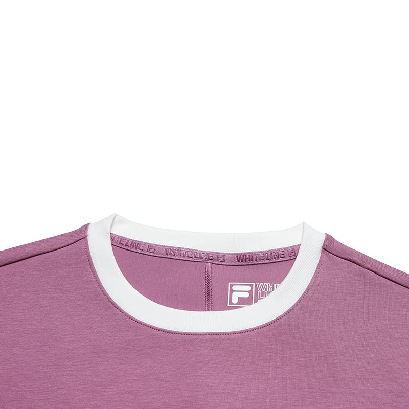 FILA Original Color Block Edge Fashion Simple Classic Retro Casual Versatile Comfortable Round Neck Slim Short Sleeve Dress Women dress F51W629301FWI