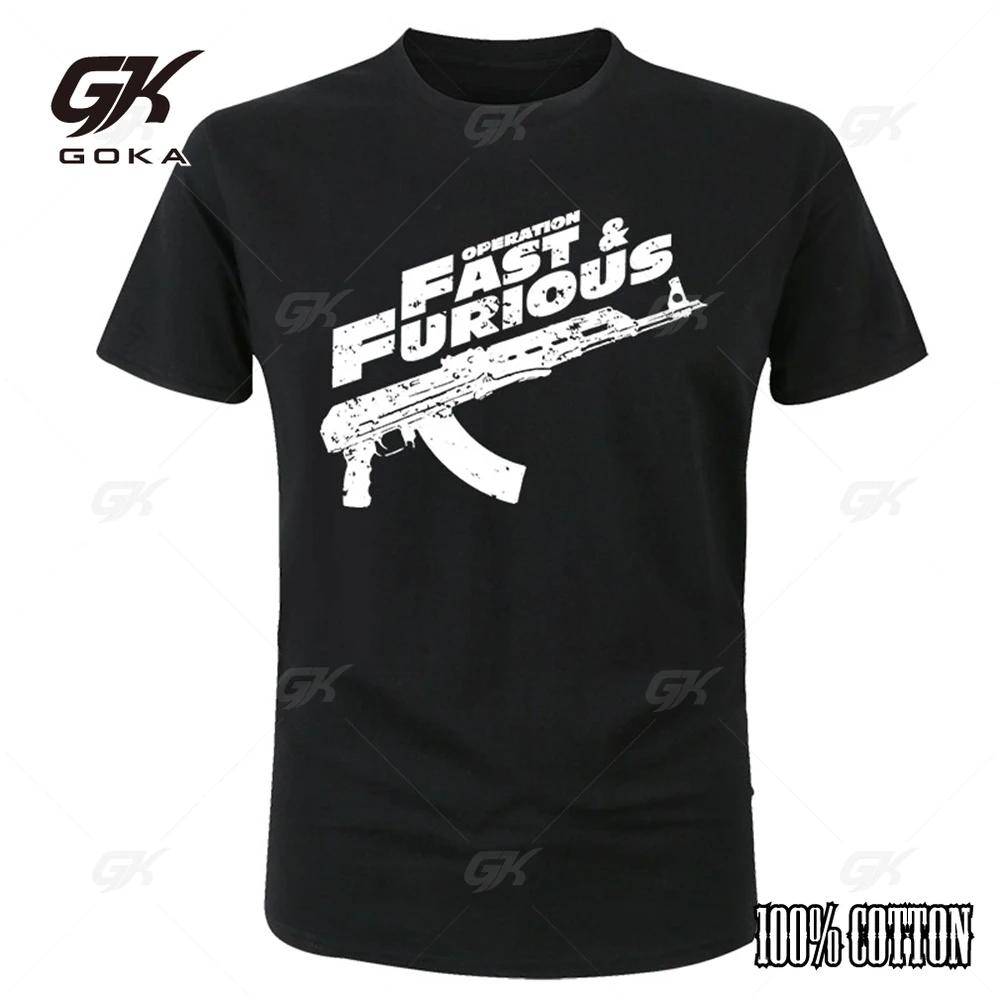 2024 Popular Fast and Furio Printed Pure Cotton Mens Summer Round Neck Tshirt Slim and Loose Short Sleeve Casual Tshirt S