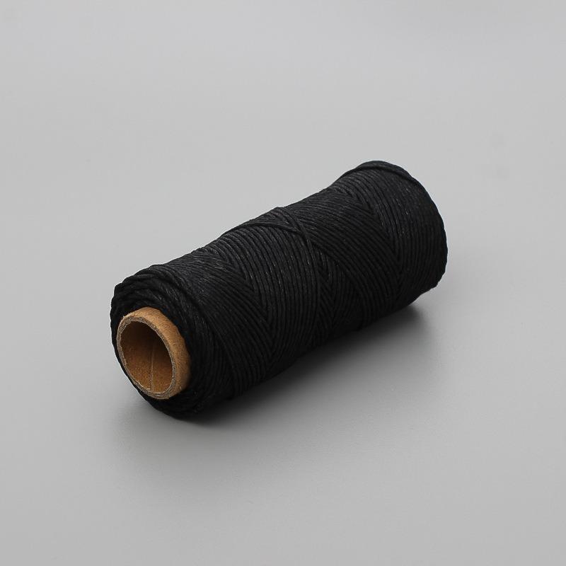 Black and White Round Wax Thread Small Rolls of Bracelet and Necklace Knitting Thread High-strength Polyester Mending Thread