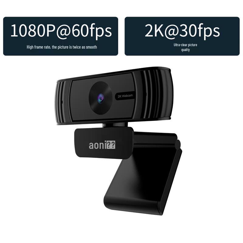 AONI C39 4K USB Webcam with Auto Focus & Dual Microphones