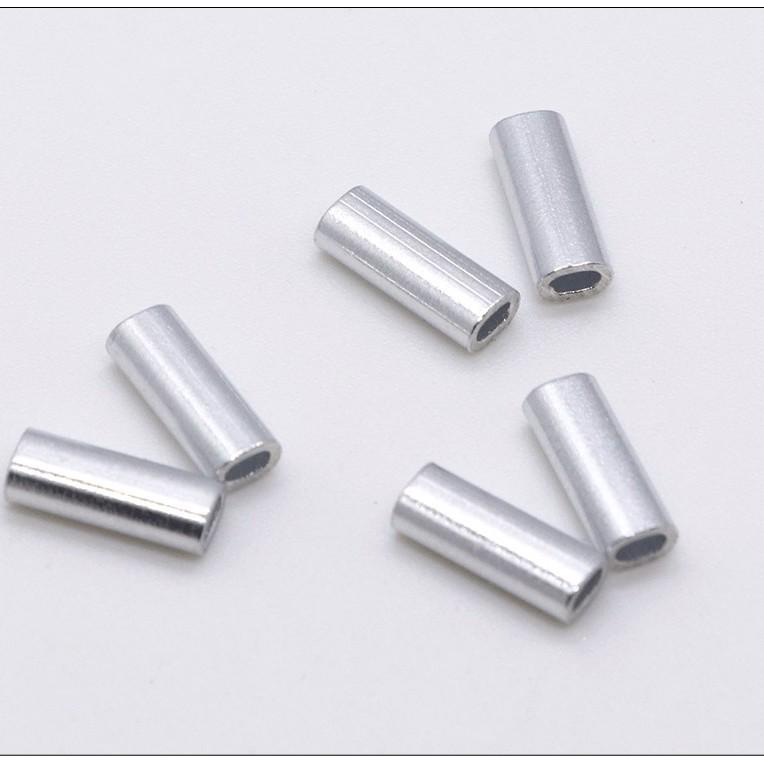 Aluminum Single Oval Tube Sleeve Fishing Tackle Accessory