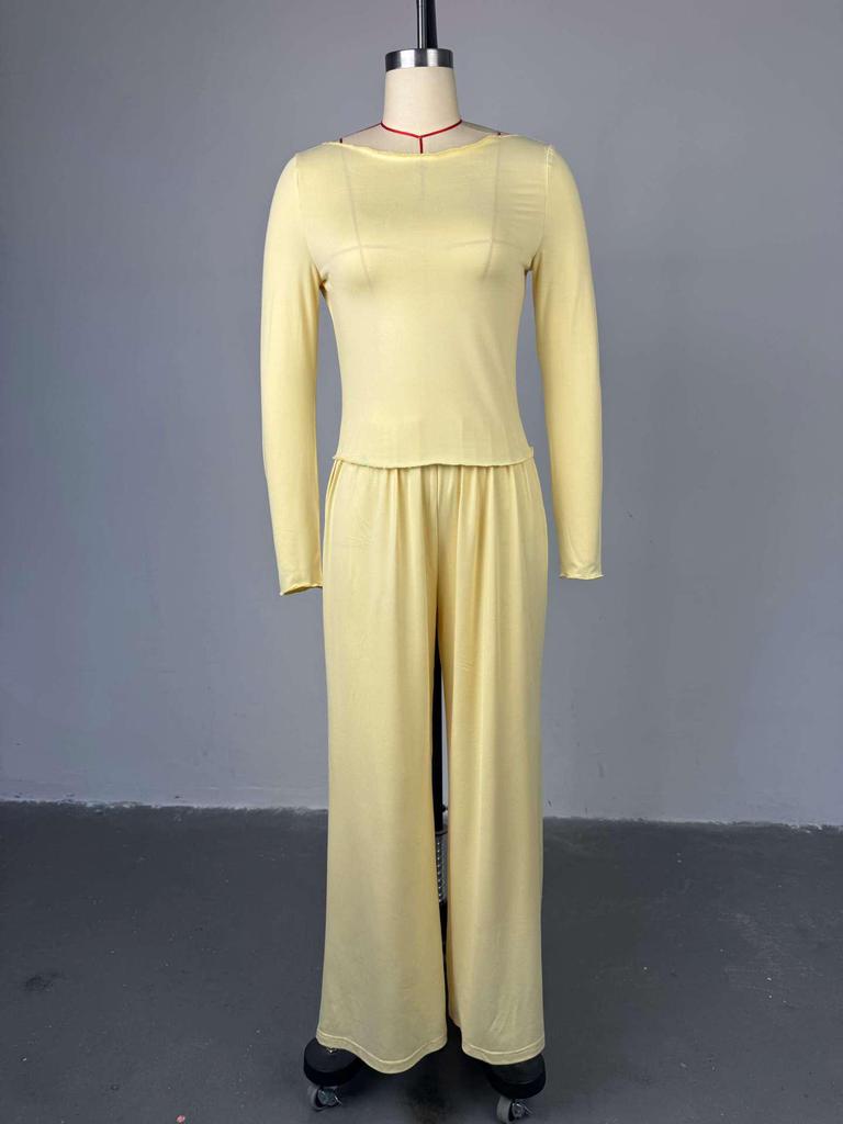European & American Women's 2025 Summer Casual Long Cardigan & High-waisted Trousers Set.