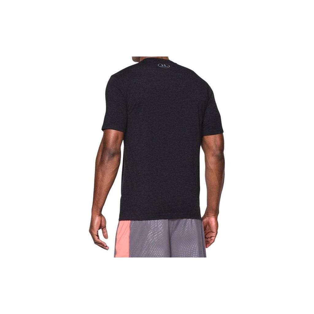 Under Armour Casual Quick-Dry Fitness T-Shirt Men tops Black Gray 1257616-001