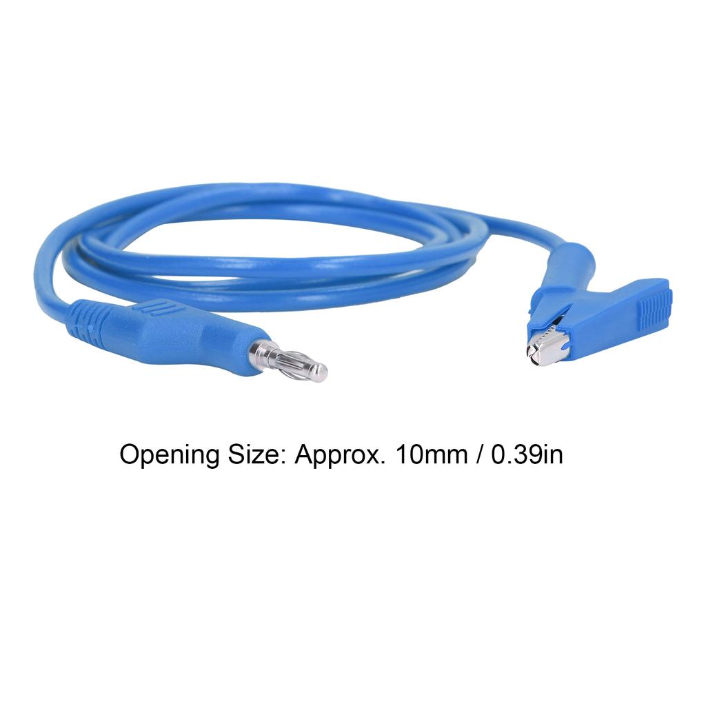 Clip Test s Banana Plug Wire Cable Flexible for Electrical Testing J.70035‑1 4mm