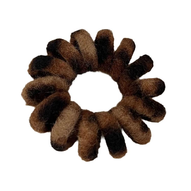 

Stylish Leopard Print Scrunchies Hairband Lightweight Easy Carry Multipurpose Hair Tie Stretchy Phone Rope Hair String кофейный