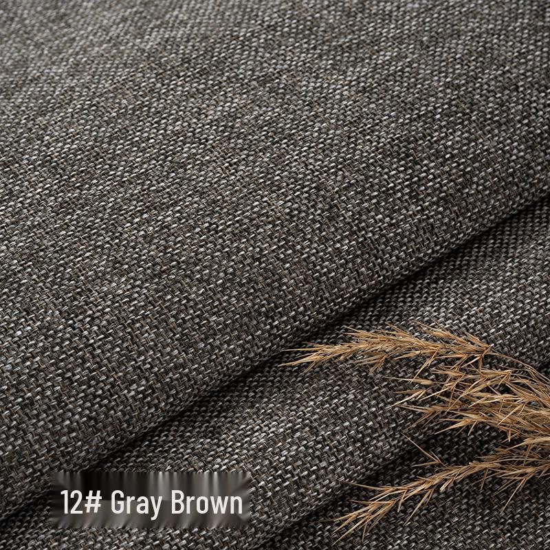 Coarse Plain Linen Fabric: Soft Upholstery, Car Seat, Chair Cushion, Tablecloth, Imitation Linen Cover
