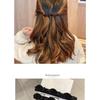 2 Pcs Double Layer Hair Clip Hair Styling Clips Hair Accessories Flocking Braided Hair Clips For Daily Work Party