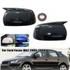 For Ford Focus MK2 2005 2006 2007 2008 ABS Car Rearview Side Mirror Cover Wing Cap Exterior Door Housing Trim Adhesive Sticker