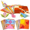 Handmade Origami Set Classroom Cultural Wall Decoration Entertainment Props Colorful Handmade DIY Crafts Handcraft Parper TMZ