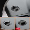 Carbon Fiber Car Trument Left Right Air Outlet Vent Frame Decoration Sticker For Mercedes Benz C Class W204 2007-2014