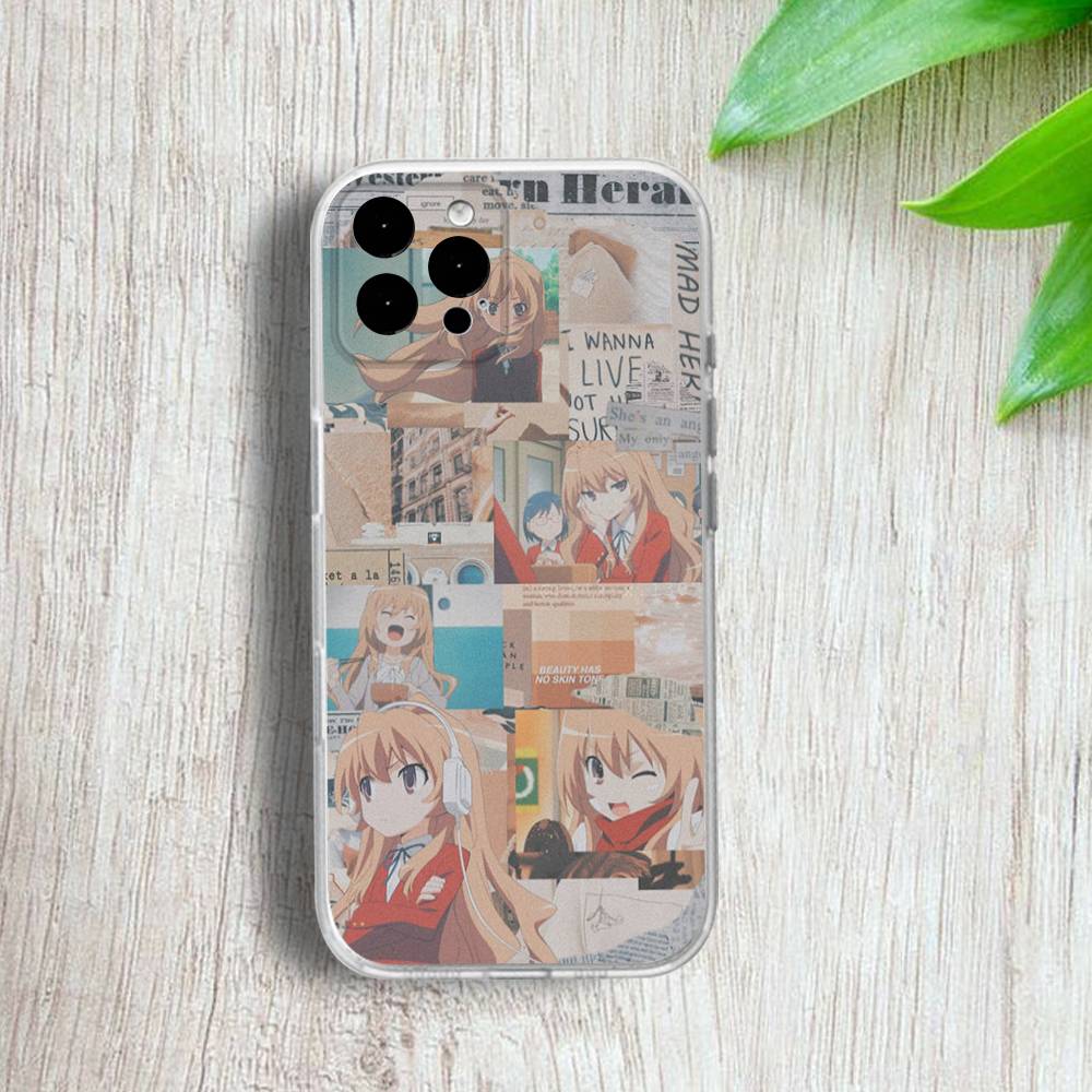 T-Taiga T-Toradora Aisaka Phone Case For iPhone 17,16,15,14,13,12,11 Pro,Max,Plus,X,XS,XR,SE4,E Mini Transparent Soft Cover