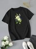 Oversized T-shirt with a Floral Print