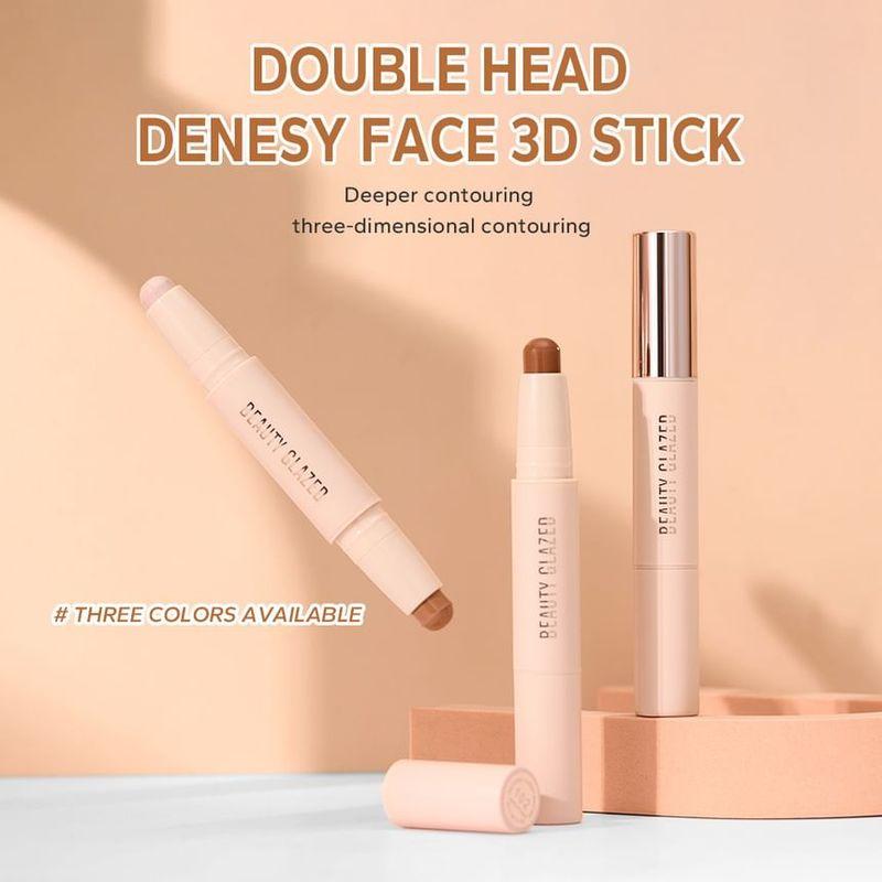 BEAUTY GLAZED - Highlighter & Contour Double-Headed Stick - 3 Shades