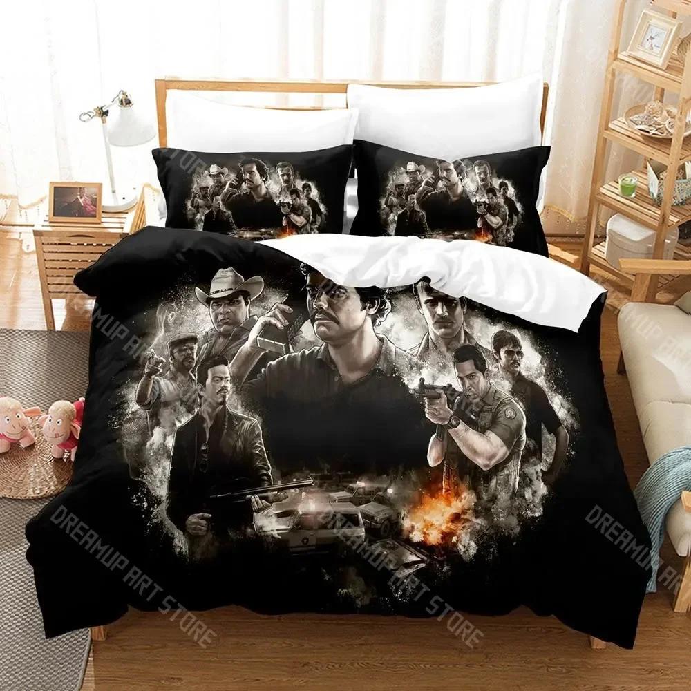 3D Print Narcos Bedding Set Single Twin Full Queen King Size Bed Set Adult Kid Bedroom Duvetcover Sets