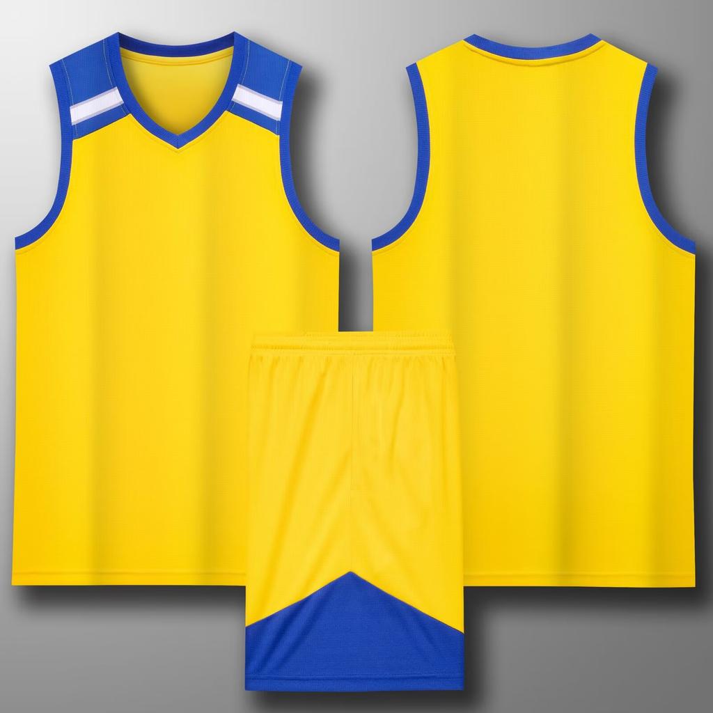Basketball suit set Children's adult jersey Student basketball game training jersey Customized vest Quick-drying short sleeves