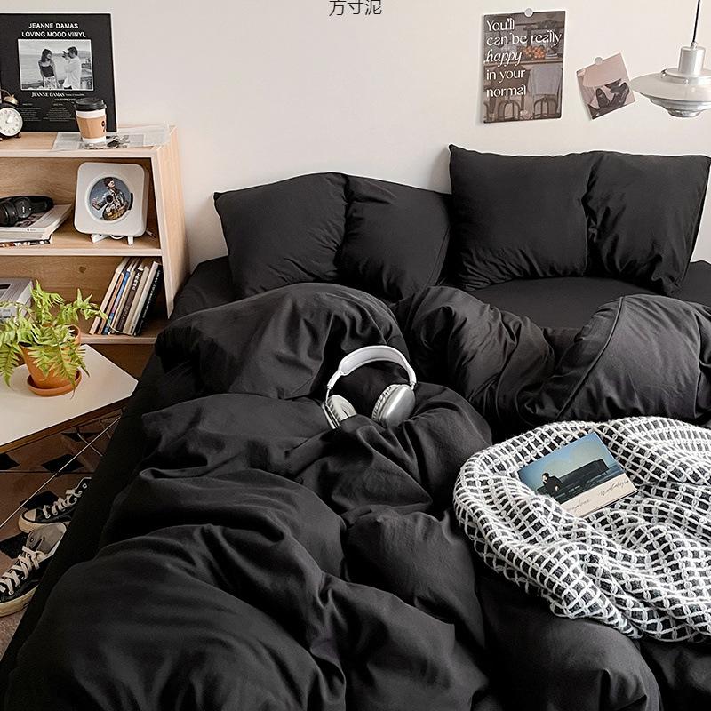 Class A Maternal And Infant Grade Colorable Bed Four-Piece Quilt Cover Student Bed Sheet House 3Pcs Set Factory