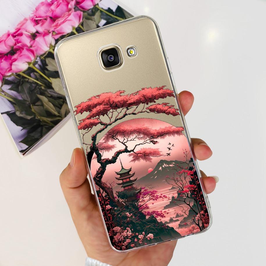 For Samsung Galaxy A3 2016 Case A310F Popular Flower Transparent Silicone Phone Back Cover For Samsung A3 2017 A320F A320Y Funda