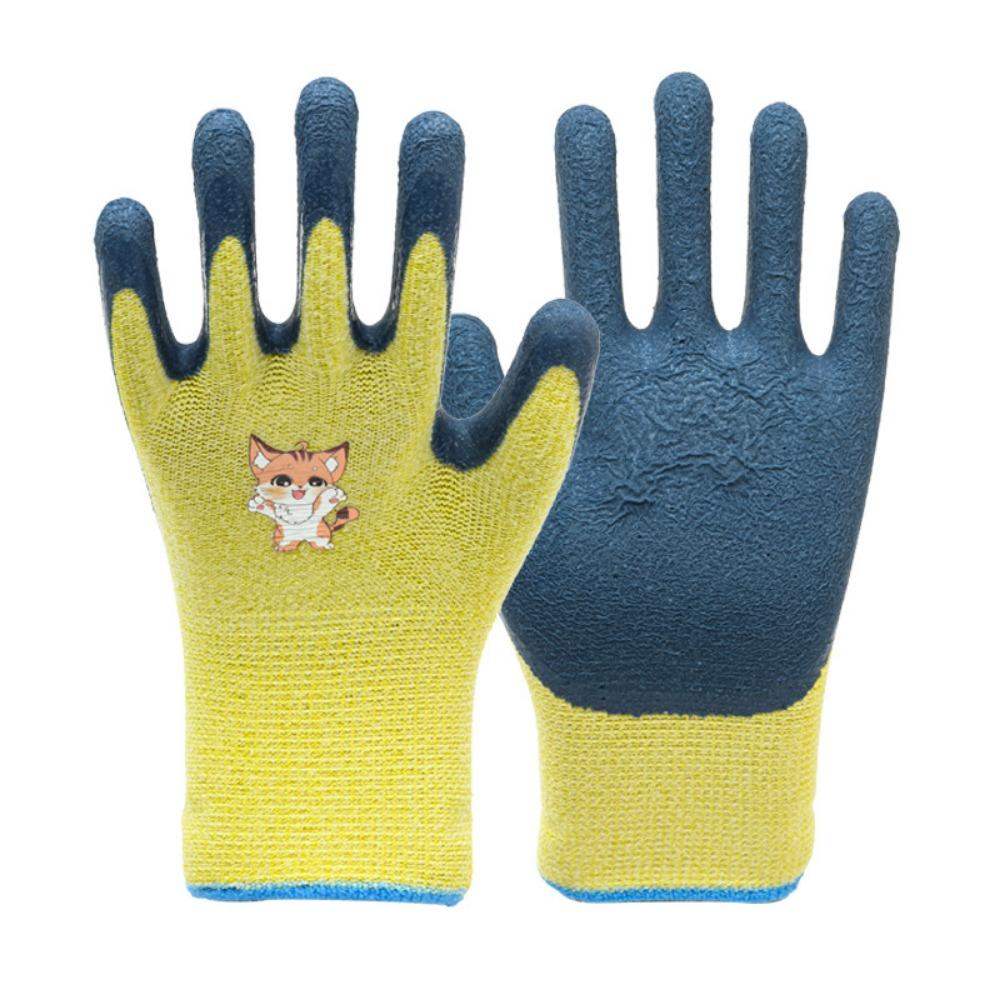 Cartoon Animal Kids Work Gloves Multi-purpose Latex Coated Gloves Durable Gardening Glove  Unisex