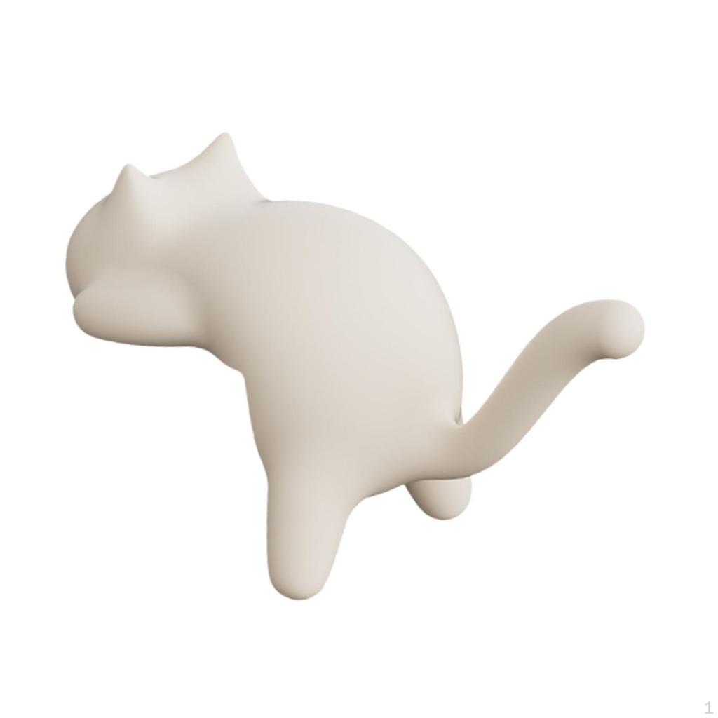 Cat Hook for Desk Edge Handbag Hanger Multipurpose Practical Self Sticky Table Meeting Room