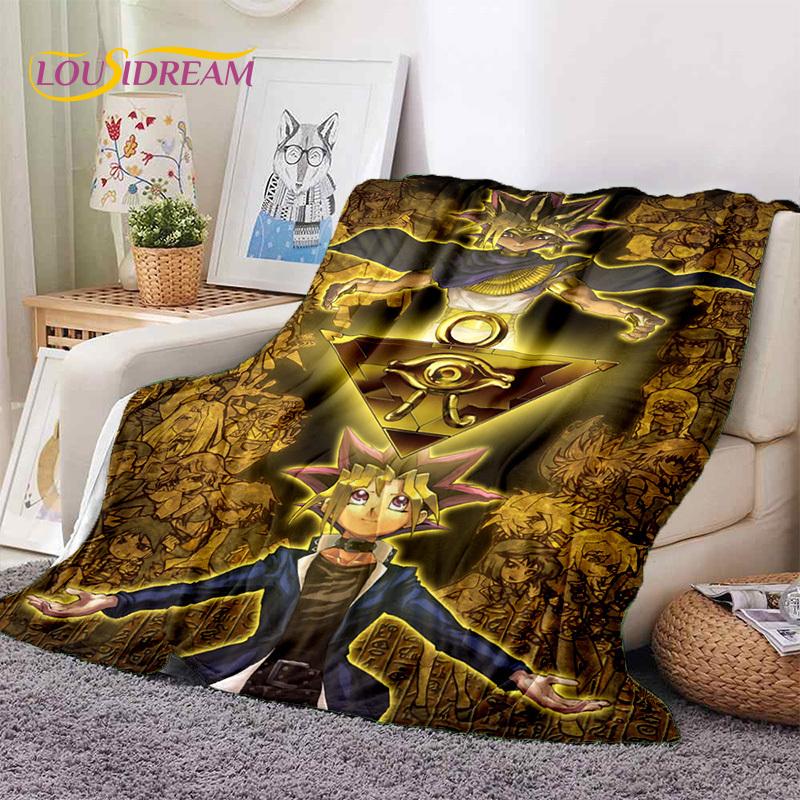Yu-Gi-Oh Anime MONSTER CARD Cartoon Soft Blankets,Throw Blanket Comfortable Blanket for Picnic Beds Sofa Home Bedroom Kids Gifts