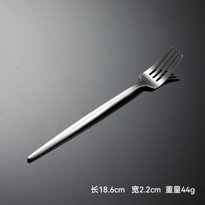 304 stainless steel matte Portuguese western food knives, forks and spoons multi-specification desserts restaurant value tableware gifts