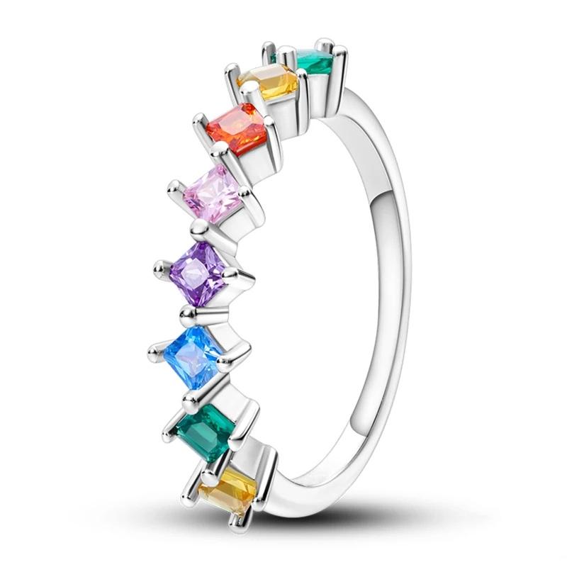New Disney Fashion Sun Sapphire Couple Fit Pandora Birthday Gift Valentine's Day Limited Edition Ring