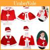 Mantello Rosso di Natale in Velluto Lussuoso per Adulti e Bambini con Cappello Coordinato