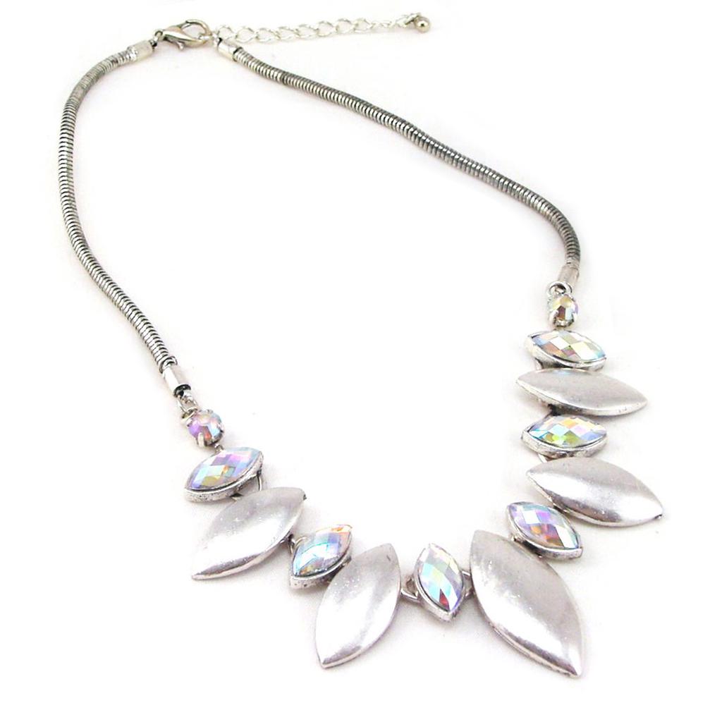 Les Trésors De Lily [F4421] - Designer Necklace 'Antik' White