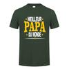 Best Dad In the World T-Shirt Short Sleeve Unisexs French Father Dad T-shirt Papa T-shirt Oz405