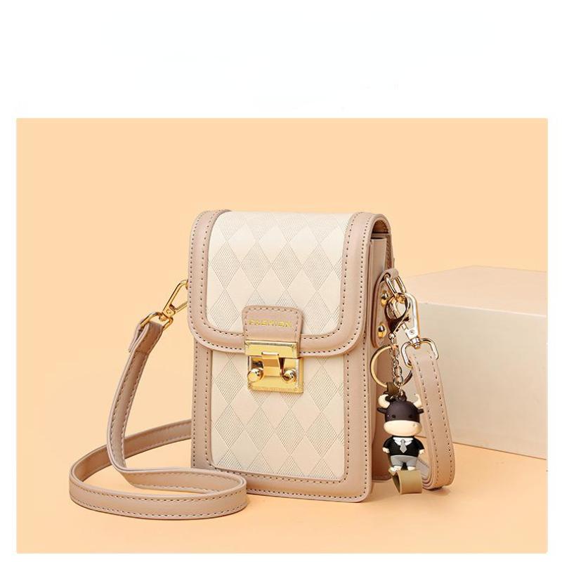 

High-end Texture Classic Solid Color Shoulder Bag for Women Cross-body Bag Fashionable Small Square Bag CLE хаки