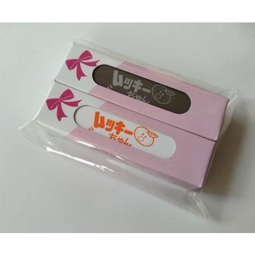 Mukky-chan 2-piece set (brown & orange)