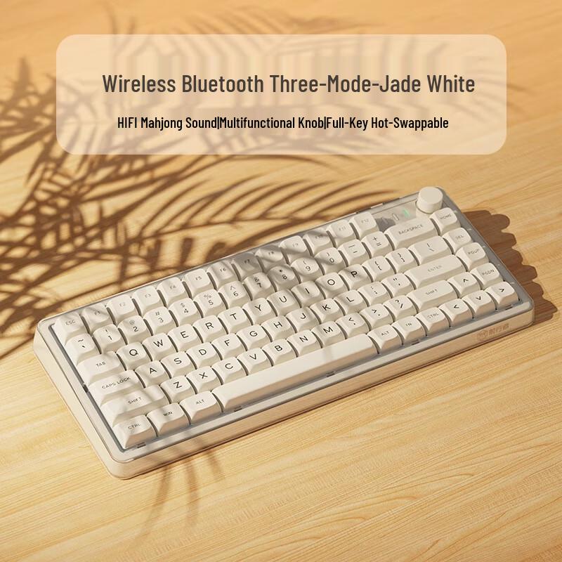 

Qisha Transparent Wireless Mechanical Keyboard V82pro