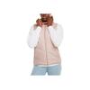 Puma Sports Lifestyle Series Solid Color Printed Logo Zipper Stand Collar Warm Vest Women vest Pink 587649-36