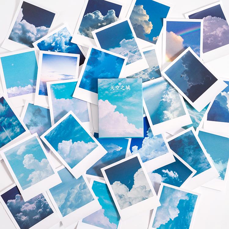 30pcs/box cute book flower stationery sticker landscape travel sticker DIY decorative glue sticker diary school supplies lomo