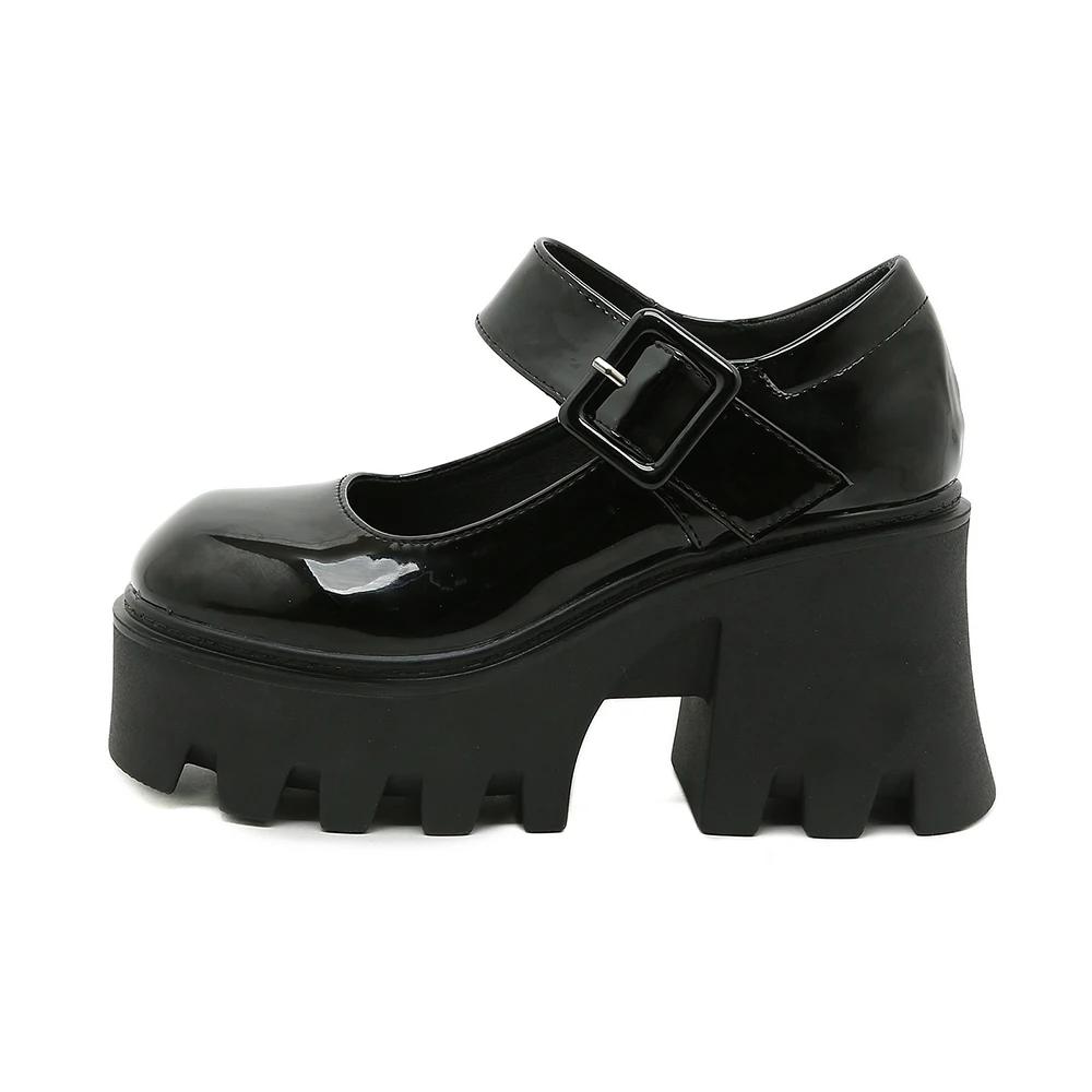 Fashion Women Pumps Japanese Style Platform Lolita Shoes for Women Chunky Heels Vintage Soft Girls Shoes School Heeled Mary Janes Shoe