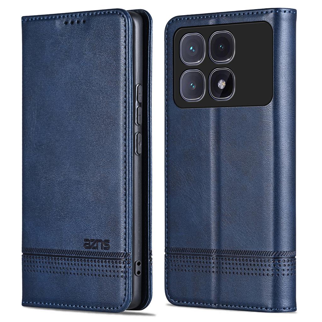 AZNS For Xiaomi Redmi K70 Ultra Case Cowhide Texture PU Leather Wallet Phone Cover