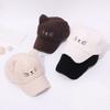 Adjustable Fleece Peaked Hat Lamb Fleece Baseball Cap New Cat Ear Baseball Cap  Women Girls