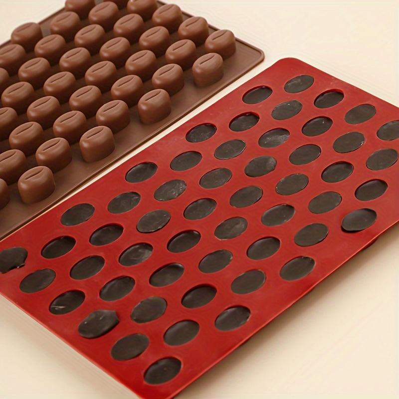 55-Mulden Silikon Kaffeebohnenform für Süßigkeiten, BPA-frei - Perfekt für Halloween, Weihnachten, Ostern, Thanksgiving - Küchen- & Esszimmer-Essential